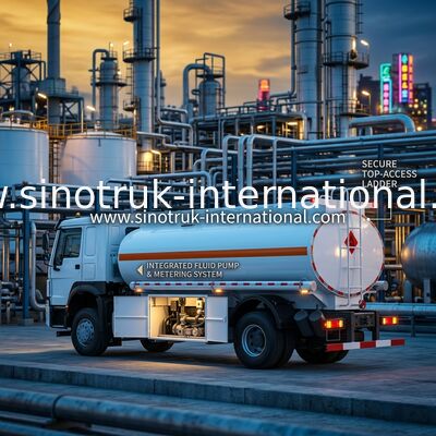 SINOTRUK Howo সেমি ট্রাক ফুয়েল ট্যাঙ্ক 4x2 Lhd Euro2 290hp