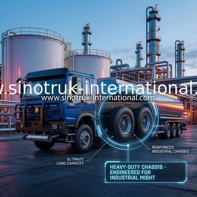 SINOTRUK HOWO 6×4 10 চাকার তেল ট্যাঙ্ক ট্রাক 400HP তেল ট্যাঙ্ক চ্যাসি