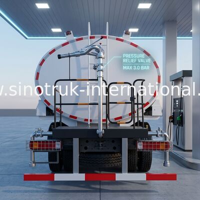 LHD 6×4 10wheels HOWO তেল ট্যাঙ্ক ট্রাক উচ্চ হর্সপাওয়ার 400HP