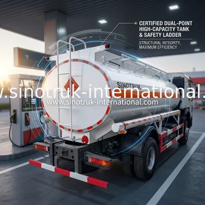 Sinotruk Howo 10-20CBM তেল ট্যাঙ্ক ট্রাক 4 X 2 Lhd ইউরো 2 290 Hp