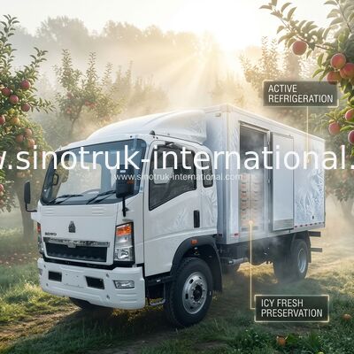RHD SINOTRUK HOWO 10 টন রেফ্রিজারেটেড ট্রাক 140HP