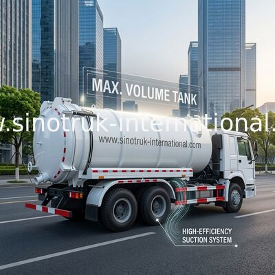 6X4 Euro2 290HPRoad Vacuum Tanker Truck / Sewage Pump Tanker / Sewage Suction Tanker Truck