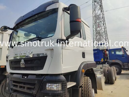SINOTRUK TX ডাম্প ট্রাক চ্যাসিস ৩৭1HP ইঞ্জিন সহ, ৩০-৪০ টন লোড ক্ষমতা এবং LHD / RHD ঐচ্ছিক