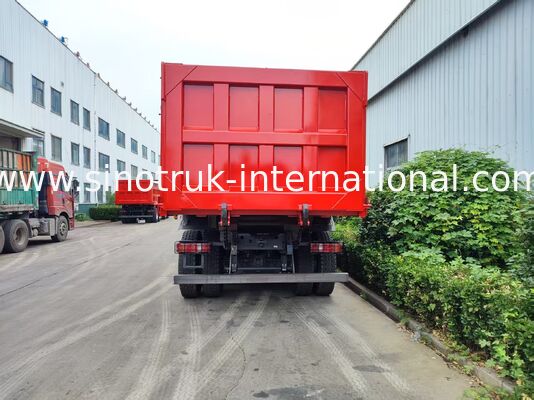 সুপার বিয়ারিং HOWO 8×4 রেড টিপার∙ 371HP শক্তিশালী শক্তি, 27CBM বড় ক্ষমতা, 80 ¢ 100T ভারী দায়িত্ব পরিবহন