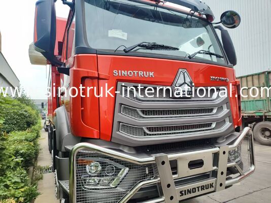 সুপার বিয়ারিং HOWO 8×4 রেড টিপার∙ 371HP শক্তিশালী শক্তি, 27CBM বড় ক্ষমতা, 80 ¢ 100T ভারী দায়িত্ব পরিবহন
