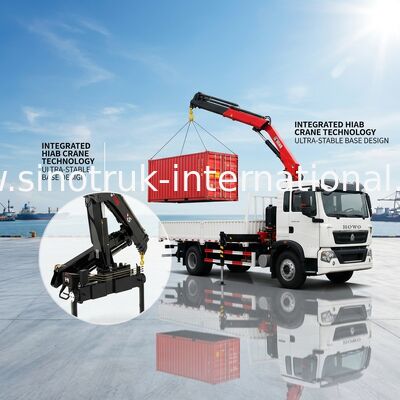 Heavy Duty Truck Mounted Crane 5 Tons SINOTRUK For Landscape Sanitation