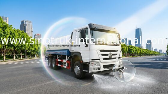 SINOTRUK HOWO 6x4 LHD জলের ট্যাঙ্ক ট্রাক 371HP 18CBM