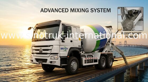 SINOTRUK HOWO 6x4 কংক্রিট মিক্সার ট্রাক 371HP LHD