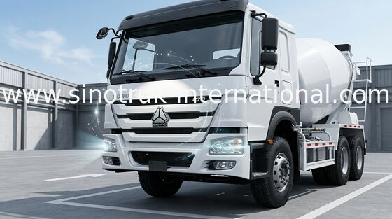 উচ্চ ফলপ্রসু 6CBM 290HP 6X4 LHD কংক্রিট মিশুক ট্রাক, সিমেন্ট মিশ্রণ ট্রাক