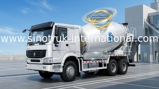 কংক্রিট মিক্সার ট্রাক SINOTRUK HOWO 12CBM Euro2 371 এইচপি 6X4 RHD ZZ5257GJBN4048W
