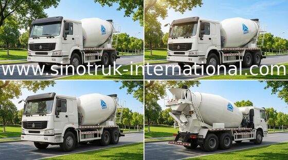 কংক্রিট মিক্সার ট্রাক SINOTRUK HOWO 12CBM 336 এইচপি 6X4 RHD ZZ5257GJBN4048W