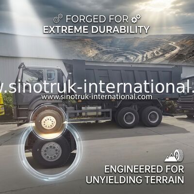 কালো SINOTRUK HOWO টিপার ডাম্প ট্রাক LHD 6X4 371HP নতুন Howo E7 ক্যাব
