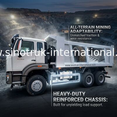 সিনোট্রুক হাউ টিপার ডাম্প ট্রাক নতুন NX 10 Wheels 400Hp 6 × 4 মাইনিং