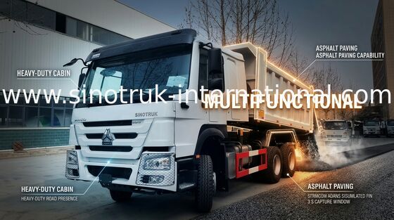 SINOTRUK HOWO টিপার ট্রাক 6X4 336HP LHD 10 চাকার 25 টন ZZ3257N3847B1