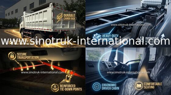 খনির শিল্পের জন্য ইউরো Iii Sinotruk Howo 6x4 ডাম্প টিপার ট্রাক