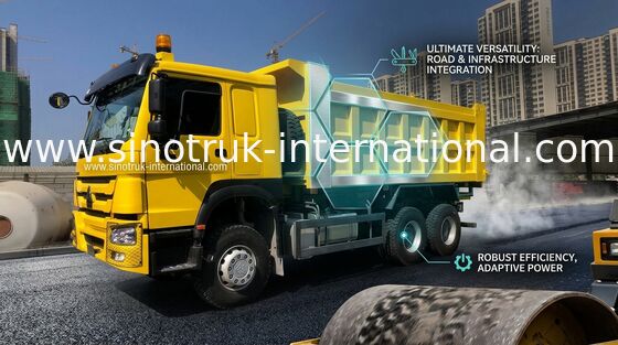 নির্মাণ খনির জন্য Sinotruk Howo 6x4 ডাম্প ট্রাক 336HP