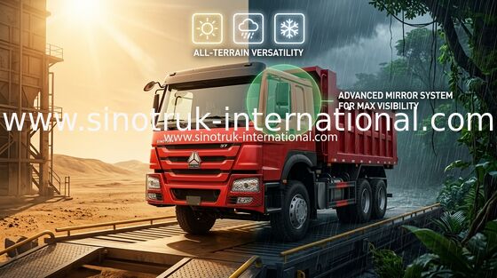SINOTRUK HOWO 290HP LHD ডাম্প ট্রাক 6x4 ZZ3257M4147W