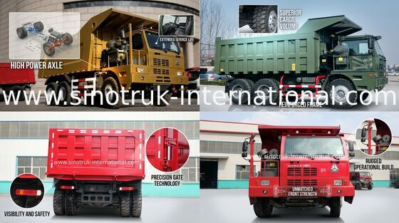 উচ্চ ফলপ্রসু LHD 6X4 SINOTRUK হোহো ট্রাক ইউরো 2 এমিশন স্ট্যান্ডার্ড সঙ্গে