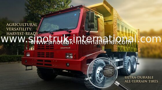 রঙিন SINOTRUK HOWO 6x4 ডাম্প ট্রাক / হাওয়ো টিংক ট্রাক খনির জন্য