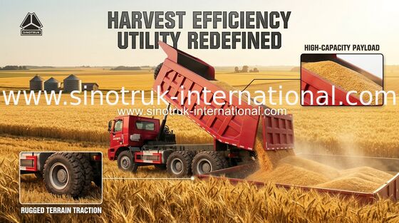 SINOTRUK HOWO 70 মাইনিং টিপার ডাম্প ট্রাক 6X4 এলএইচডি 371 এইচপি 70tons ZZ5707S3640AJ
