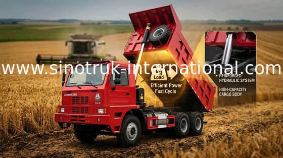 উচ্চ ফলপ্রসু টিপ্পর ডাম্প ট্রাক 6X4 HOWO SINOTRUK ZZ5707S3640AJ