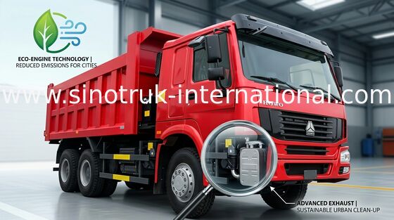 SINOTRUK HOWO ডাম্প ট্রাক 290HP 10Wheels LHD 25-40tons 10-25CBM ZZ3257M2947A