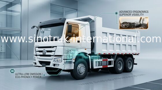 SINOTRUK HOWO টিপ্পার ডাম্প ট্রাক 6X4 371 এইচপি এলএইচডি ২5 টন 10-25 সিবিএম জেডজ3257 এন 3847 এ