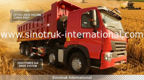 SINOTRUK HOWO A7 371HP নির্মাণের জন্য টিপ্পার ডাম্প ট্রাক ZZ3317N3867N1