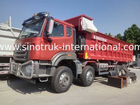 Sinotruk NX Tipper Dump Truck with 371HP Engine, 40-50T Capacity and 8×4 Drive for Heavy-Duty Transport Red