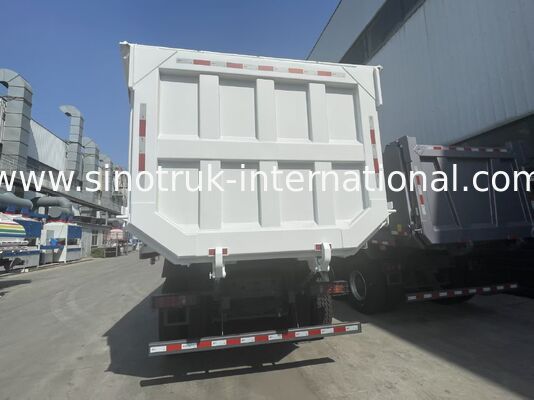 HOWO-NX ডাম্প ট্রাক 380HP উইচাই ইঞ্জিন, বৈদ্যুতিক টারপলিন, এবং ভারী-শুল্ক ম্যাঙ্গানিজ ইস্পাত কার্গো বক্স