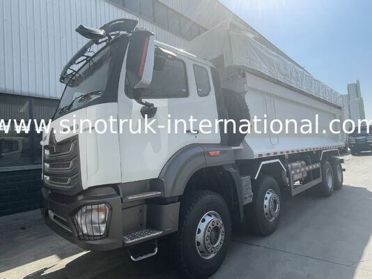 HOWO-NX ডাম্প ট্রাক 380HP উইচাই ইঞ্জিন, বৈদ্যুতিক টারপলিন, এবং ভারী-শুল্ক ম্যাঙ্গানিজ ইস্পাত কার্গো বক্স