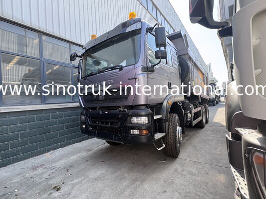 SINOTRUK HOWO TX মডেল 371HP এলএইচডি টিপার ডাম্প ট্রাক 6X4 সতর্কতা লাইট U টাইপ গ্রে রঙের সাথে