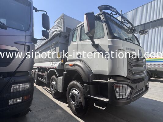 SINOTRUK HOWO এনএক্স ক্যাব ট্যাপার ডাম্প ট্রাক 380HP 6X4 একটি টারপোলিন সহ একটি সতর্কতা আলো