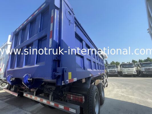 HOWO-NX ডাম্প ট্রাক 371HP সিনোট্রুক ইঞ্জিন, বৈদ্যুতিক টারপুলিন, এবং ভারী দায়িত্ব ম্যাঙ্গানিজ ইস্পাত কার্গো বক্স সহ