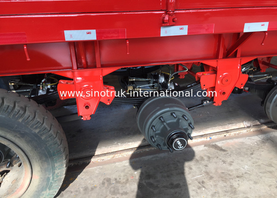 পরিবহন কন্টেইনার বাল্ক পণ্যসম্ভার জন্য SINOTRUK ফ্ল্যাট বিছানা সেমি ট্রেলার ট্রাক