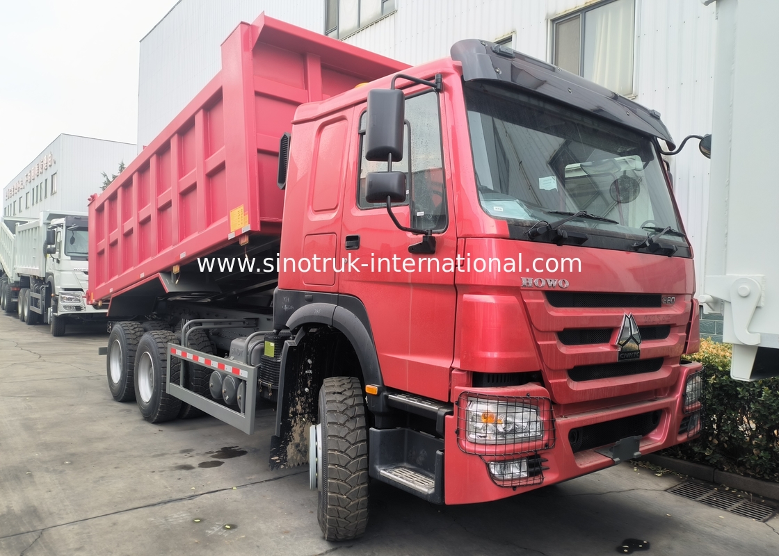 সিনোট্রুক হাও ট্যাপার ডাম্প ট্রাক 380Hp 6 × 4 হাইভা হাইড্রোলিক সিলিন্ডার সহ খনির জন্য