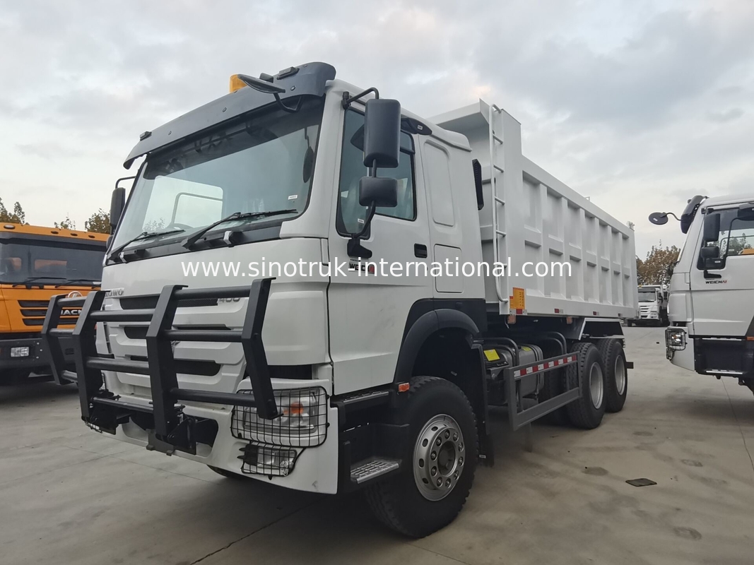 SINOTRUK HOWO 400HP টিপার ডাম্প ট্রাক নির্মাণের জন্য A7 সামরিক বাম্পার সতর্কতা আলো