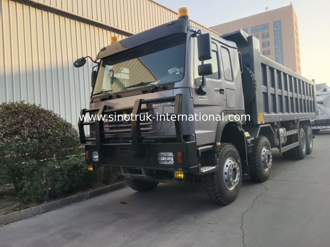 ট্যাপার ট্রাক সিনোট্রাক হোহান 400hp 10 চাকা Lhd 40 টন 20-30cbm ZZ3317N356JB1 গ্রে