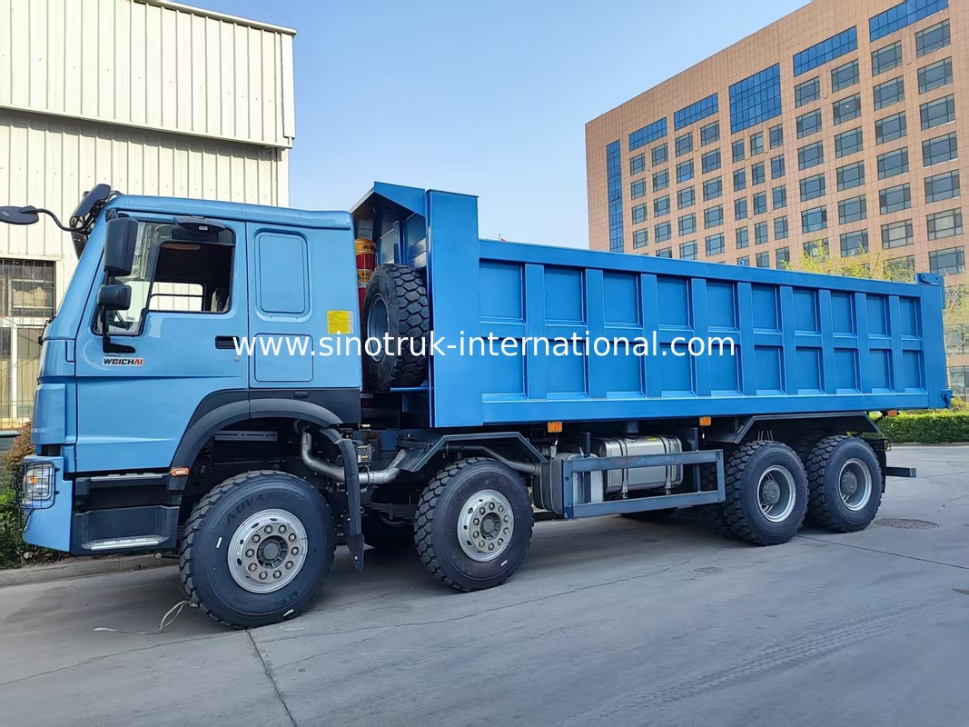 আশ্চর্যজনক ব্লু HOWO 8×4 380HP 26.91CBM ডাম্প ট্রাক যেখানে শক্তি প্রতিটি লোড মধ্যে নির্ভুলতা পূরণ!