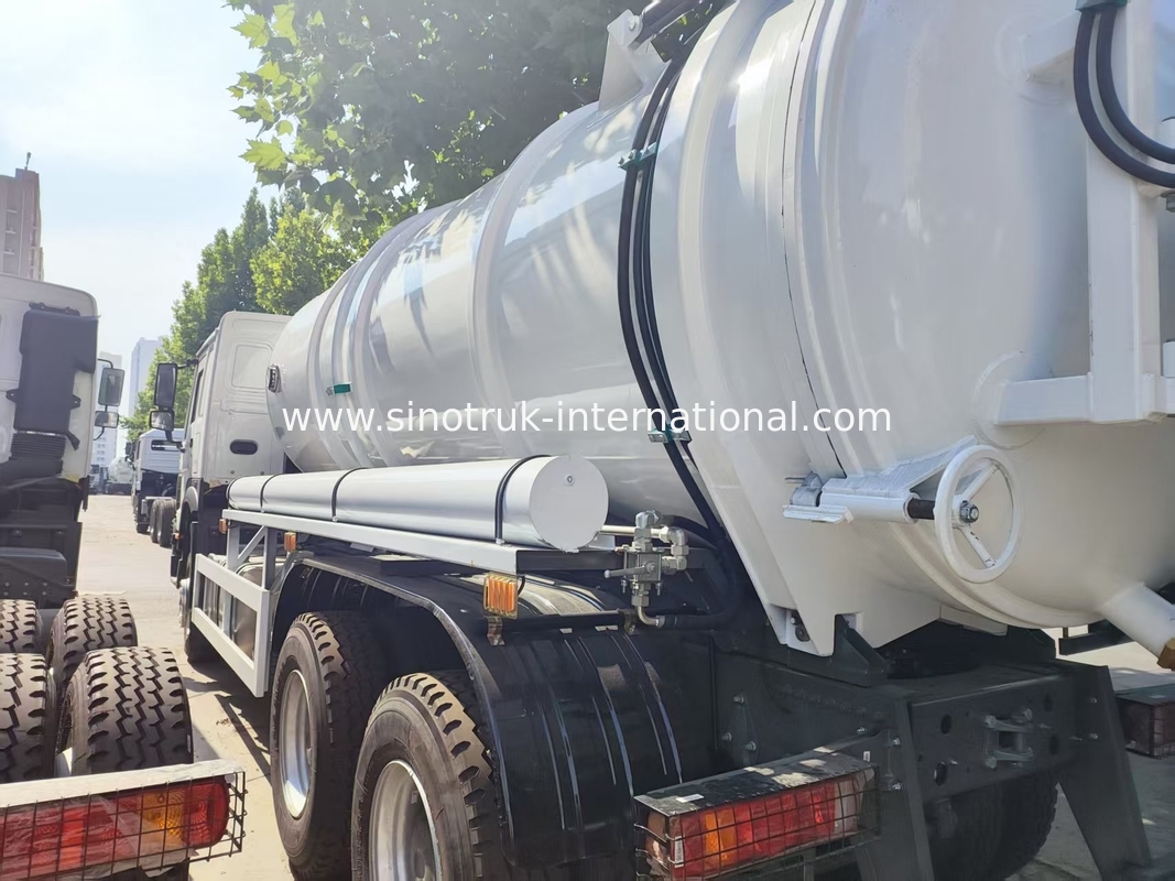HOWO 6*4 16CBM 380HP নিকাশী পরিষ্কারের ট্রাক উচ্চ-ক্ষমতা পারফরম্যান্স দক্ষ মাল্টিফাংশনাল পরিষ্কার সমাধান পূরণ করে