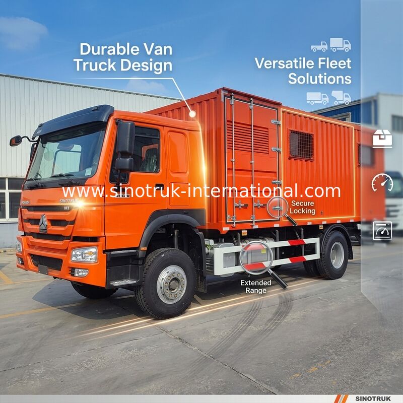 বহুমুখী পাওয়ার হাউসঃ HOWO 4x2 ভ্যান ট্রাকের উচ্চতর স্থায়িত্ব এবং খরচ কার্যকর নকশা আবিষ্কার করুন