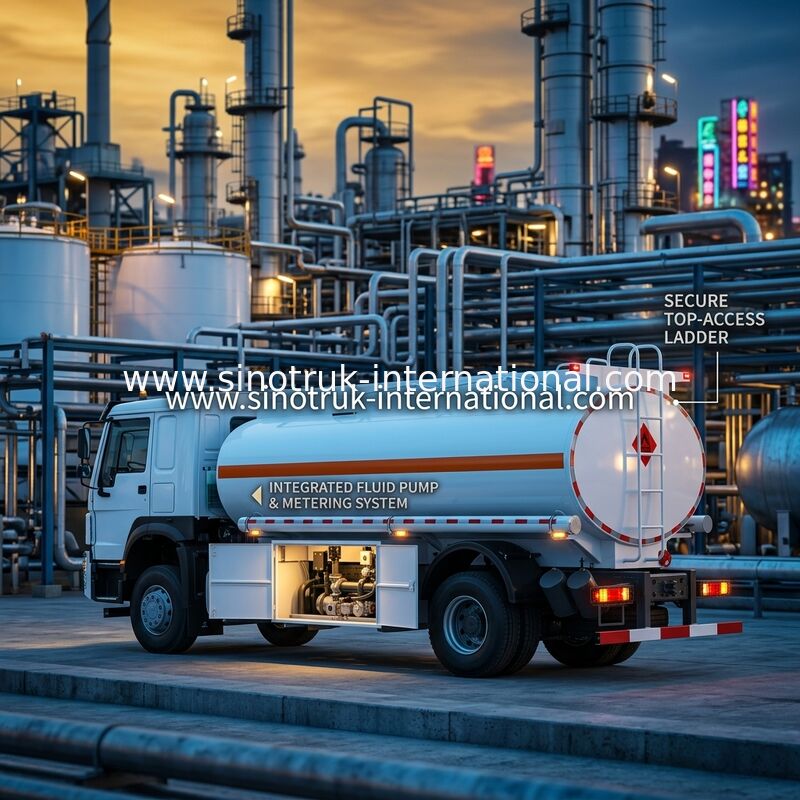 SINOTRUK Howo সেমি ট্রাক ফুয়েল ট্যাঙ্ক 4x2 Lhd Euro2 290hp