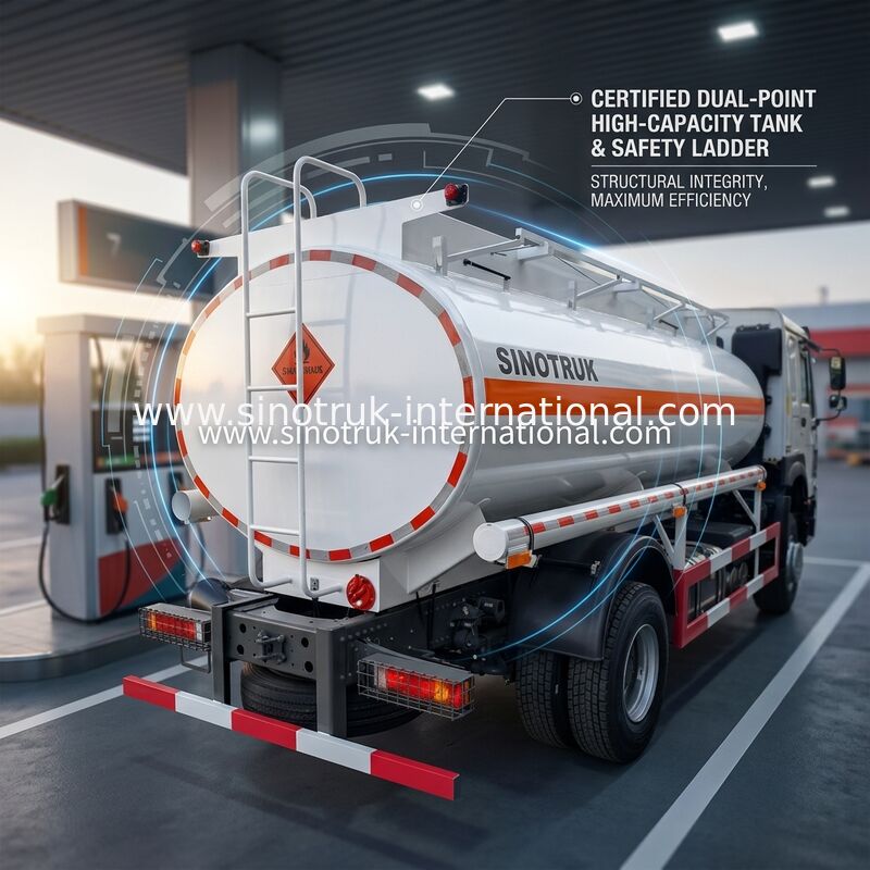 Sinotruk Howo 10-20CBM তেল ট্যাঙ্ক ট্রাক 4 X 2 Lhd ইউরো 2 290 Hp