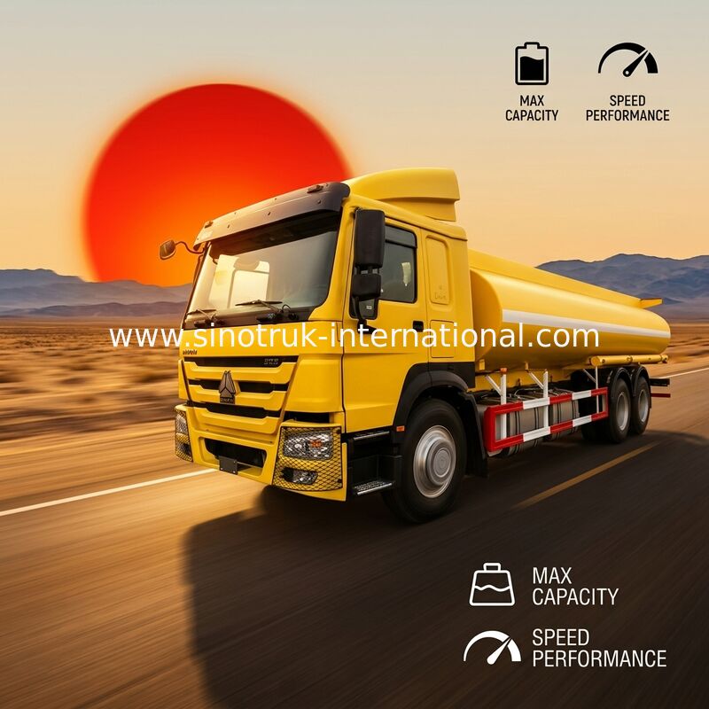 High Efficiency 16-20CBM Oil Tank Truck 6X4 RHD Euro2 290HP Gas Tanker Truck