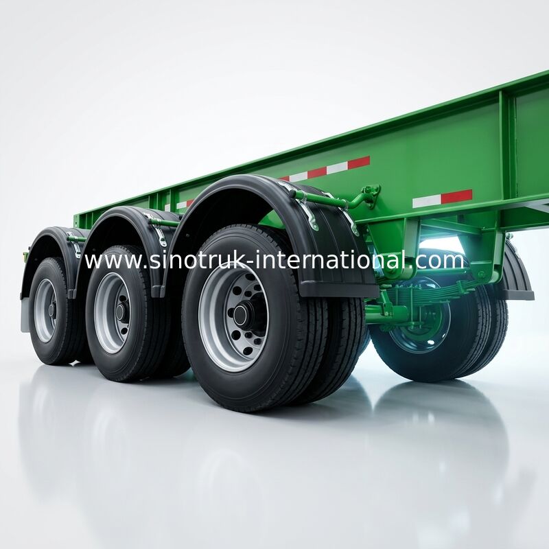 সাইড Lifter 3 এক্সেল ট্রাক মাউন্ট করা কপিকল 20ft 40ft FUWA ব্র্যান্ড ট্রি এক্সেল