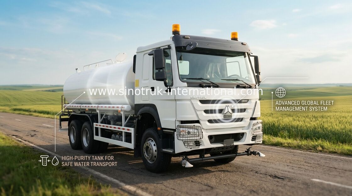 4650 1350 মিমি হুইলবেস ওয়াটার ট্যাঙ্ক ট্রাক VGD95 সামনের অক্ষ পারফরম্যান্স এবং ক্ষমতা সঙ্গে
