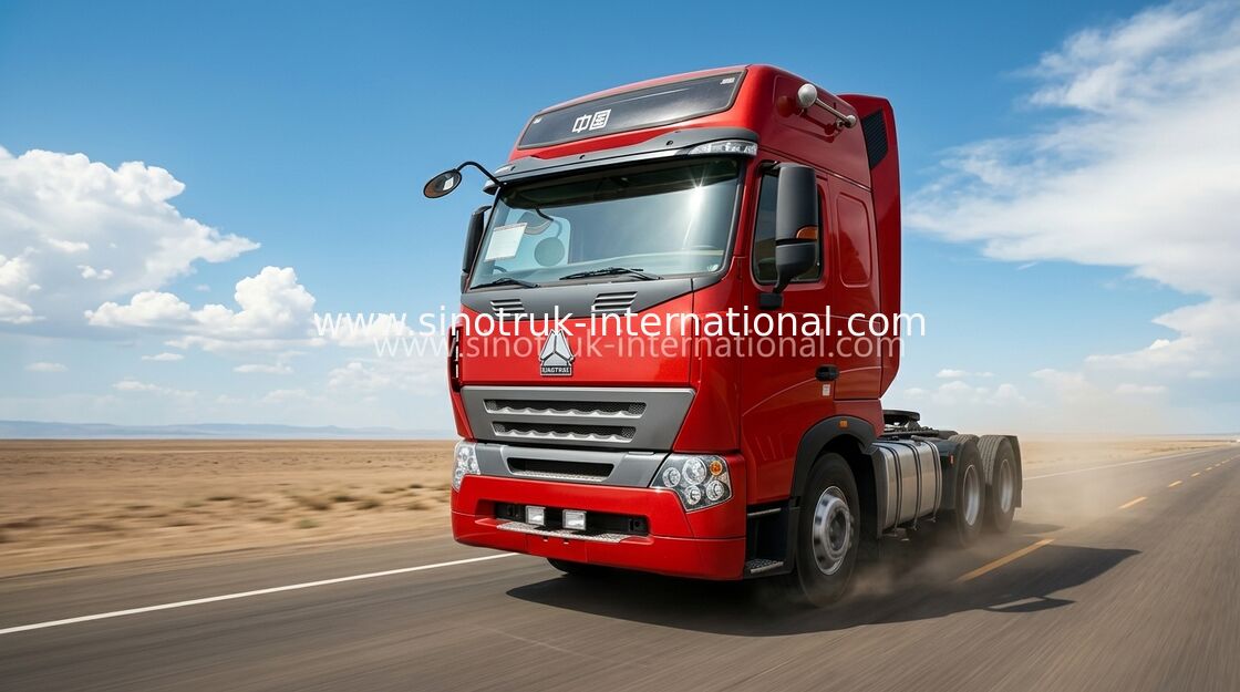 ZZ4257N3247N1B 60-70 টন ট্রাক্টর ট্রেলার ট্রাক D12.38 380 এইচপি ইঞ্জিন 11.596 এল