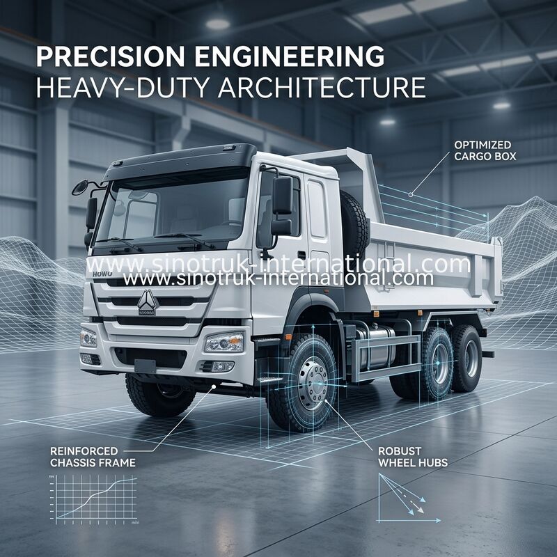 SINOTRUK HOWO 6x4 400HP U টাইপ সাদা ডাম্প ট্রাক RHD ব্যবহার করে খনির জন্য