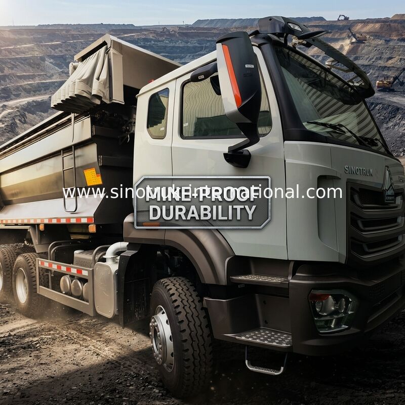 SINOTRUK HOWO LHD 6x4 10 চাকা 40 টন খনির জন্য ইউ টাইপ ডাম্পিং ট্রাক