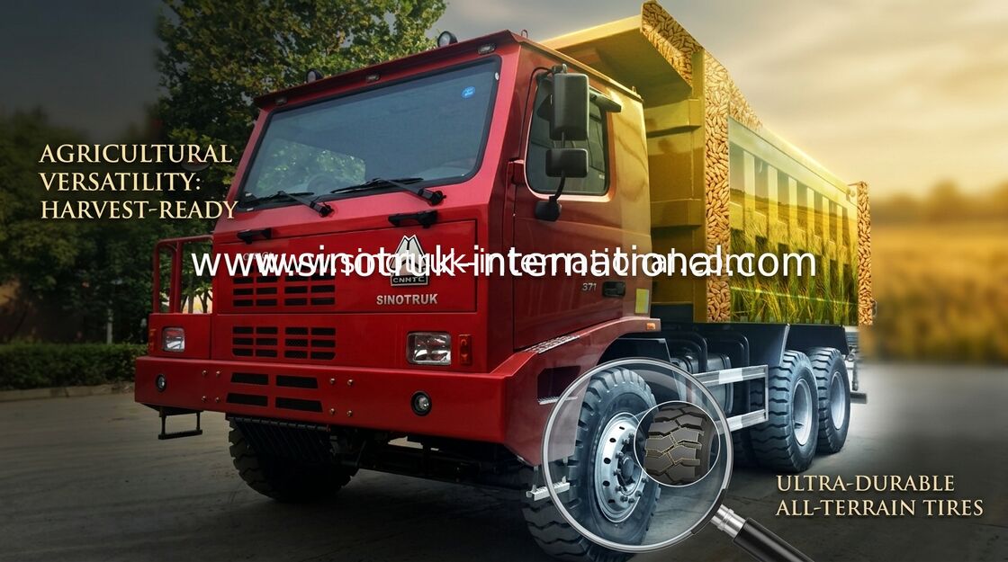 রঙিন SINOTRUK HOWO 6x4 ডাম্প ট্রাক / হাওয়ো টিংক ট্রাক খনির জন্য
